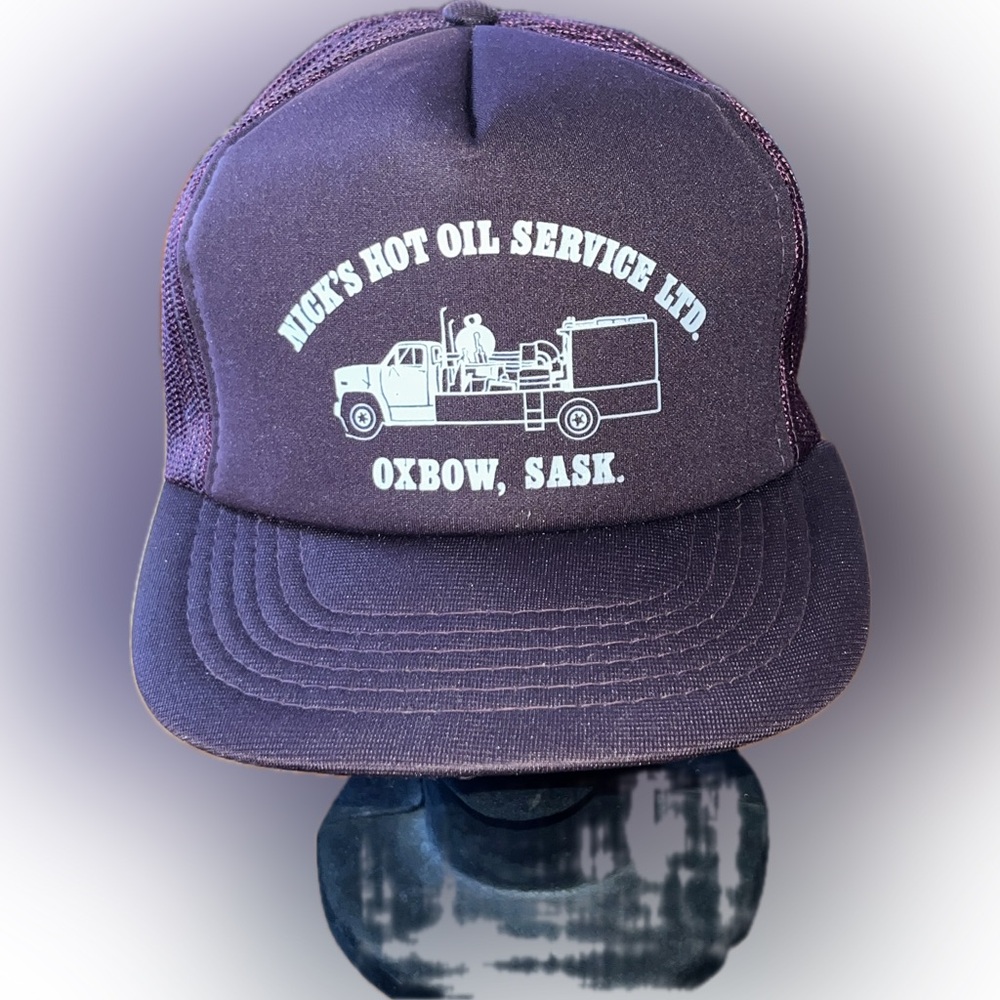 Vintage Nick’s Hot Oil Service Oxbow Sask Trucker Hat (80s–90s) ⛽